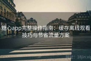 糖心app完整操作指南：缓存离线观看技巧与节省流量方案