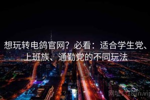 想玩转电鸽官网？必看：适合学生党、上班族、通勤党的不同玩法