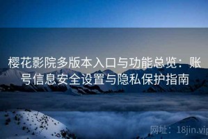 樱花影院多版本入口与功能总览：账号信息安全设置与隐私保护指南