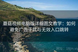 蘑菇视频电脑版详细图文教学：如何避免广告干扰与无效入口跳转