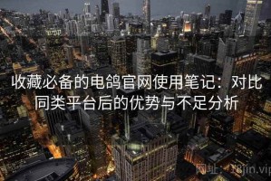 收藏必备的电鸽官网使用笔记：对比同类平台后的优势与不足分析