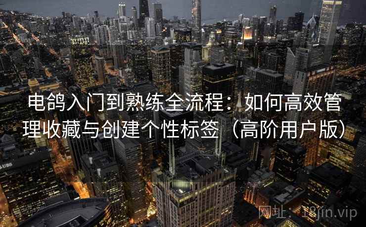 电鸽入门到熟练全流程:如何高效管理收藏与创建个性标签(高阶用户版) 电鸽入门到熟练全流程:如何高效管理收藏与创建个性标签(高阶用户版)