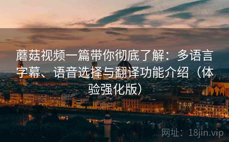 蘑菇视频一篇带你彻底了解：多语言字幕、语音选择与翻译功能介绍（体验强化版）