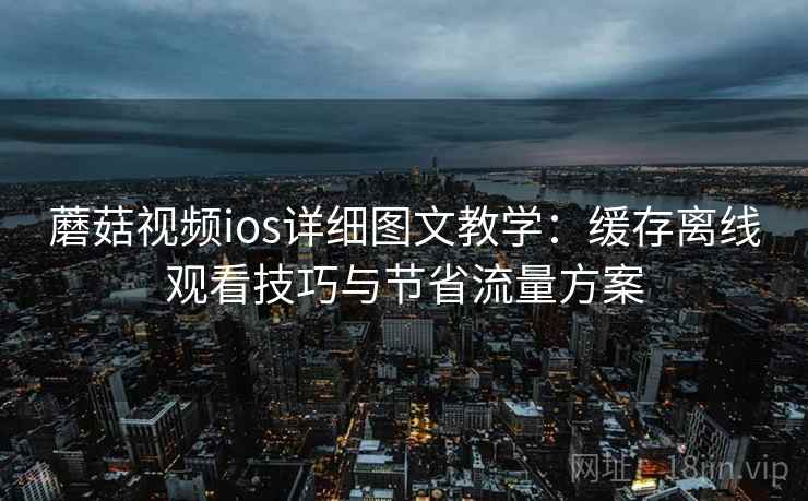 蘑菇视频ios详细图文教学：缓存离线观看技巧与节省流量方案