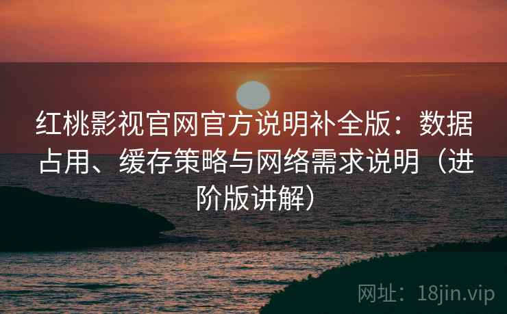 红桃影视官网官方说明补全版:数据占用、缓存策略与网络需求说明(进阶版讲解) 红桃影视官网官方说明补全版:数据占用、缓存策略与网络需求说明(进阶版讲解)
