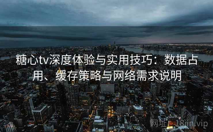 糖心tv深度体验与实用技巧：数据占用、缓存策略与网络需求说明