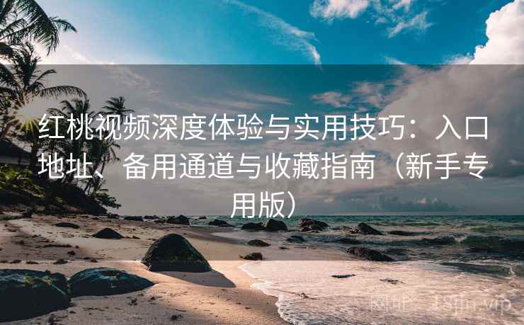 红桃视频深度体验与实用技巧:入口地址、备用通道与收藏指南(新手专用版) 红桃视频深度体验与实用技巧:入口地址、备用通道与收藏指南(新手专用版)