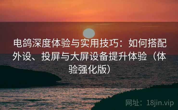 电鸽深度体验与实用技巧:如何搭配外设、投屏与大屏设备提升体验(体验强化版) 电鸽深度体验与实用技巧:如何搭配外设、投屏与大屏设备提升体验(体验强化版)