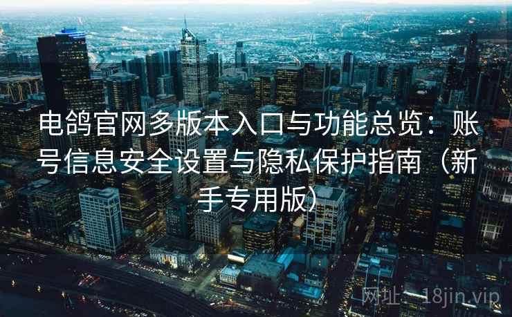 电鸽官网多版本入口与功能总览：账号信息安全设置与隐私保护指南（新手专用版）