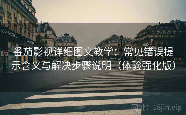 番茄影视详细图文教学：常见错误提示含义与解决步骤说明（体验强化版）