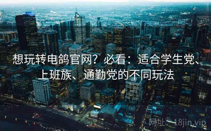 想玩转电鸽官网?必看:适合学生党、上班族、通勤党的不同玩法 想玩转电鸽官网?必看:适合学生党、上班族、通勤党的不同玩法